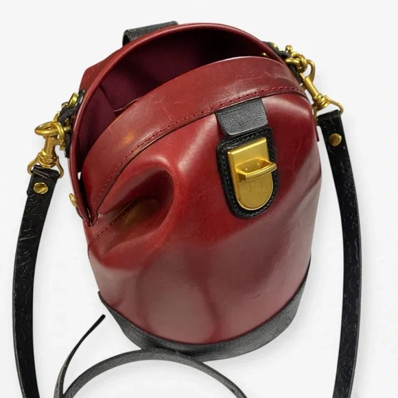 Old Trend Women's Burgundy and Black Crossbody Bag - Picture 5 of 14